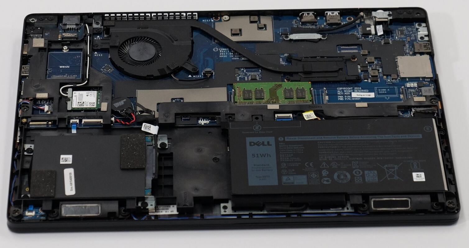 Internal Photo of Dell Latitude 5580 Precision 15 3520 03NDV7 Fan original (Latitude 5580)